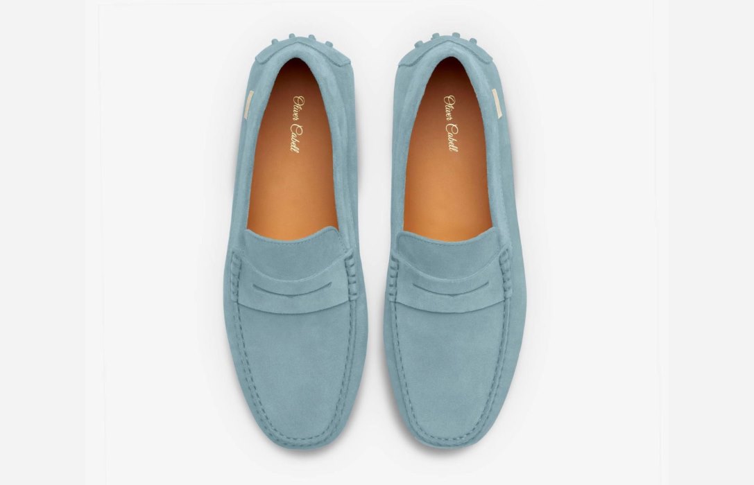 Oliver Cabell Driver Flats Dame Blå | NO388-71