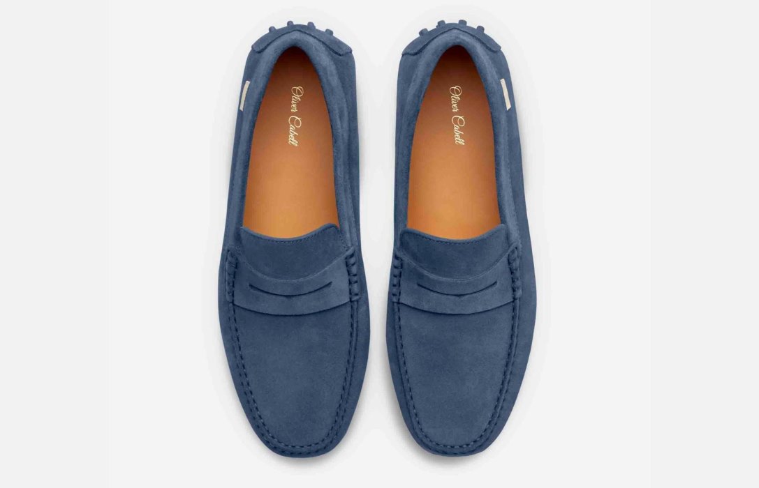 Oliver Cabell Driver Flats Dame Blå | NO732-82