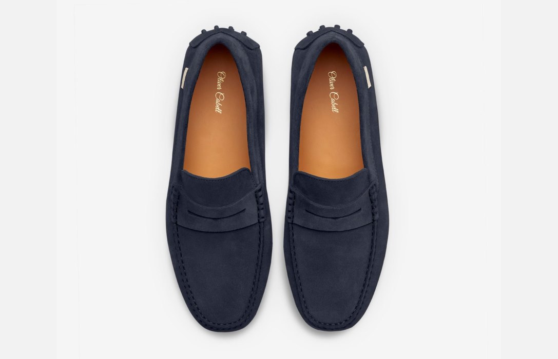 Oliver Cabell Driver Flats Dame Marineblå | NO490-31