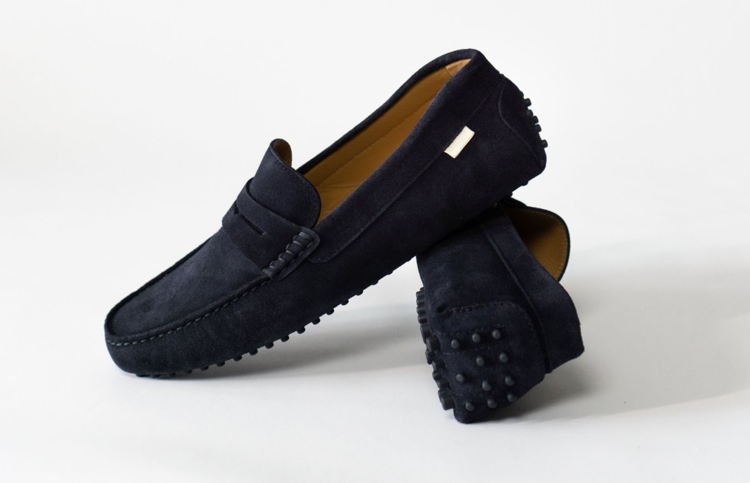 Oliver Cabell Driver Flats Dame Marineblå | NO490-31