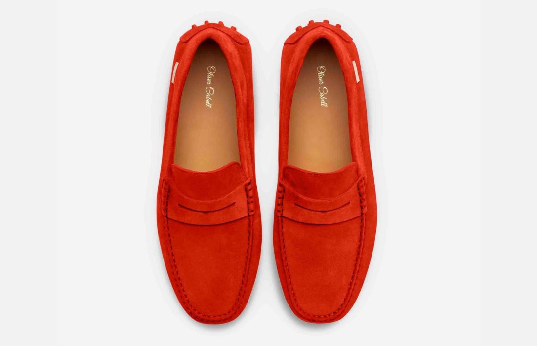 Oliver Cabell Driver Flats Dame Rød | NO133-71