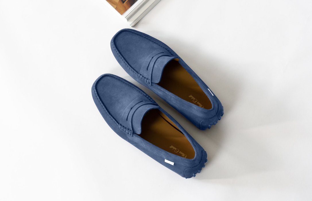 Oliver Cabell Driver Loafers Herre Blå | NO941-20