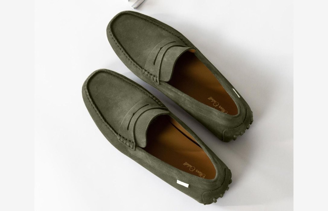 Oliver Cabell Driver Loafers Herre Olivengrønne | NO880-73