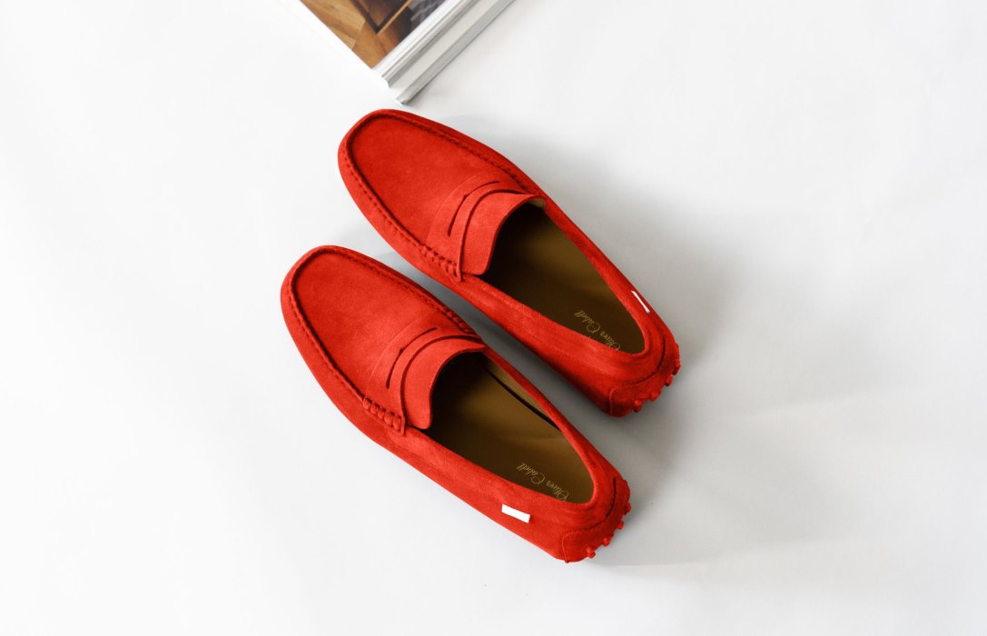 Oliver Cabell Driver Loafers Herre Rød | NO357-99