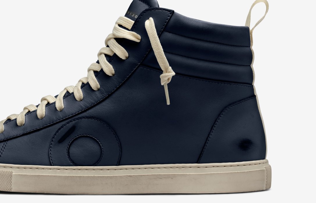 Oliver Cabell Jabbar High High Top Sneakers Herre Marineblå | NO454-84