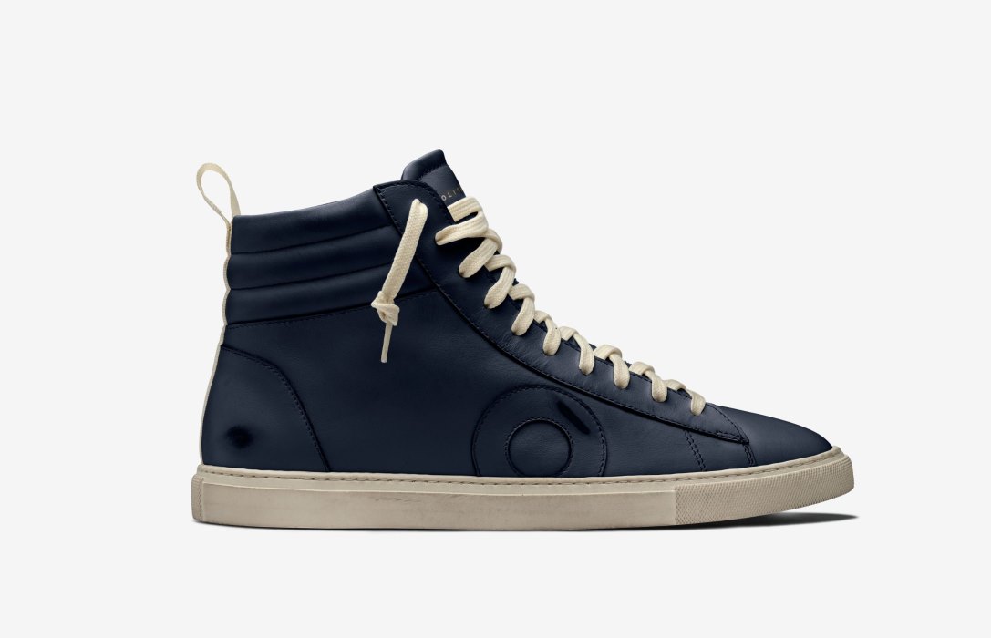 Oliver Cabell Jabbar High High Top Sneakers Herre Marineblå | NO454-84