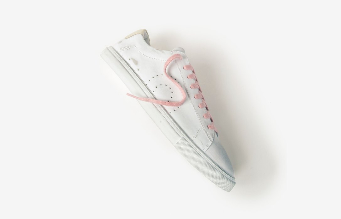 Oliver Cabell Low 1 Low Top Sneakers Dame Hvite Rosa | NO660-09