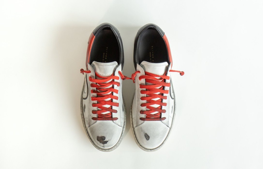 Oliver Cabell Low 1 Low Top Sneakers Dame Hvite Rød | NO746-04