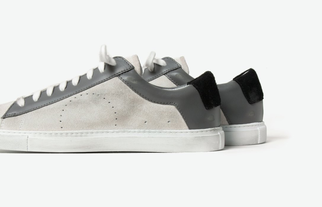 Oliver Cabell Low 1 Low Top Sneakers Herre Hvite Grå | NO301-99