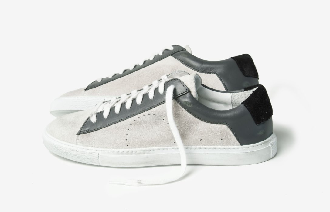 Oliver Cabell Low 1 Low Top Sneakers Herre Hvite Grå | NO301-99