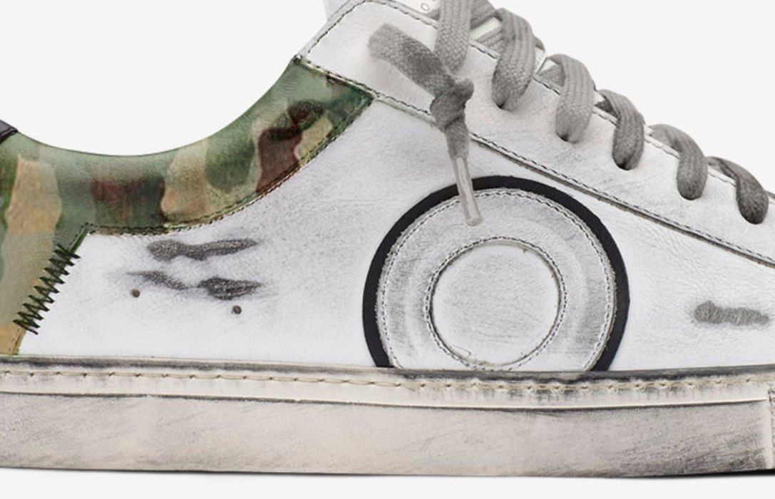 Oliver Cabell Low 1 Low Top Sneakers Herre Hvite Camouflage | NO407-13