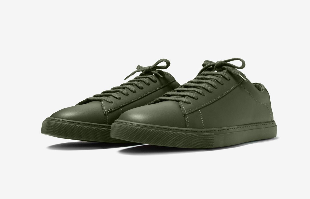 Oliver Cabell Low 1 Low Top Sneakers Herre Mørke Olivengrønne | NO721-29