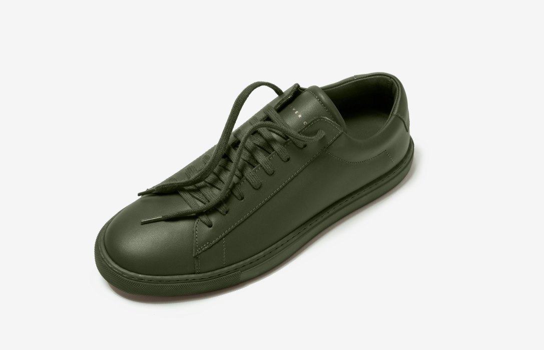 Oliver Cabell Low 1 Low Top Sneakers Herre Mørke Olivengrønne | NO721-29