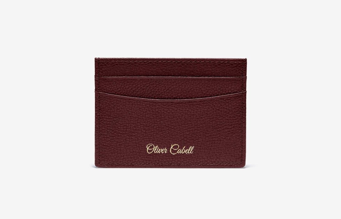 Oliver Cabell OC Lær Card Holder Accessories Dame Burgunder | NO744-41