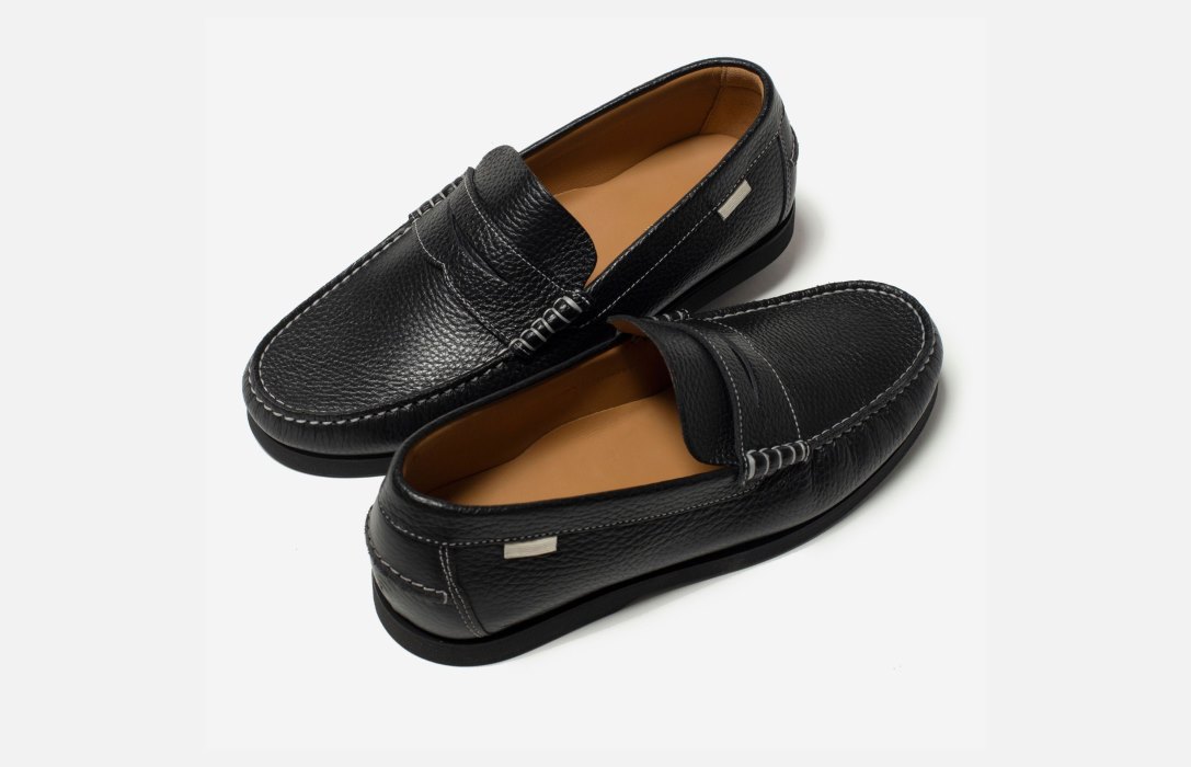 Oliver Cabell Penny Loafer Loafers Herre Svarte | NO731-82