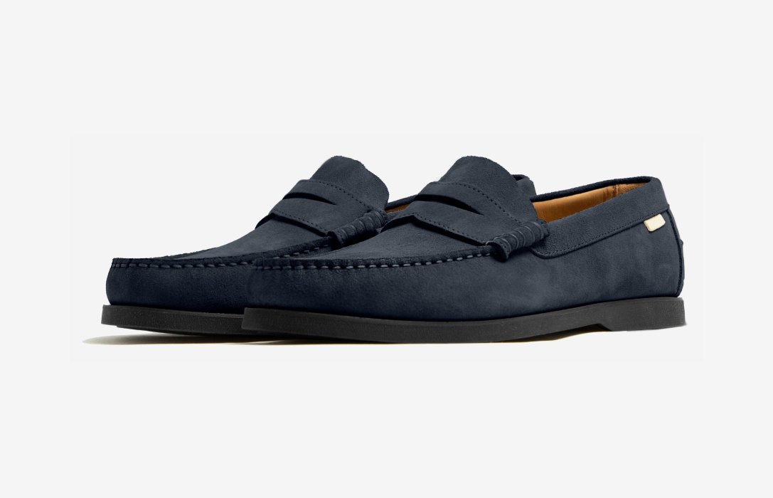 Oliver Cabell Penny Loafer Loafers Herre Marineblå | NO800-45