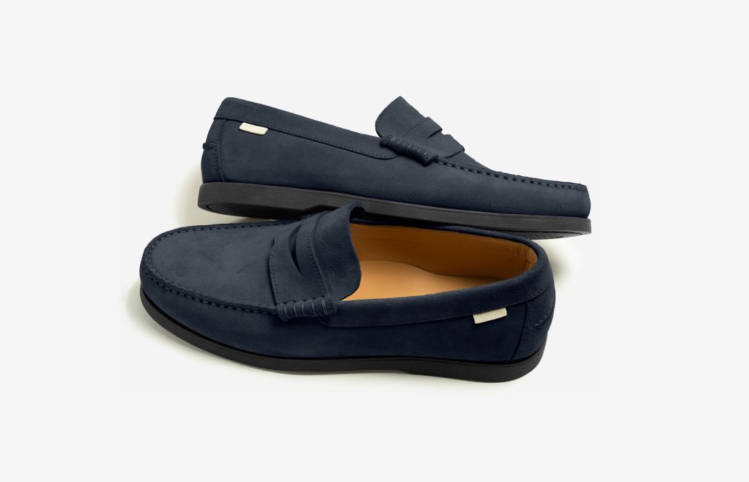 Oliver Cabell Penny Loafer Loafers Herre Marineblå | NO800-45