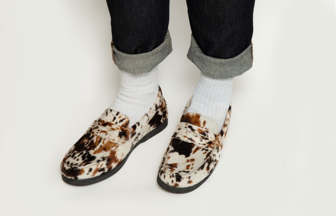 Oliver Cabell Penny Loafer Støvler Herre Leopard | NO008-25