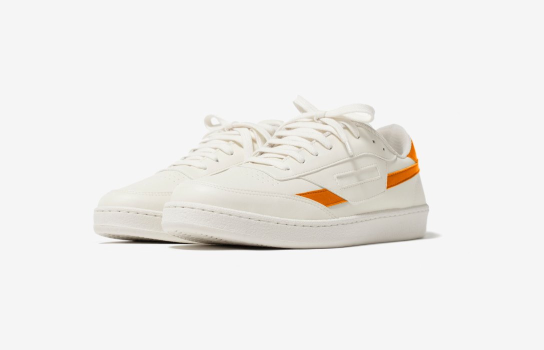 Oliver Cabell Veganske 481 Low Top Sneakers Dame Hvite Oransje | NO350-89