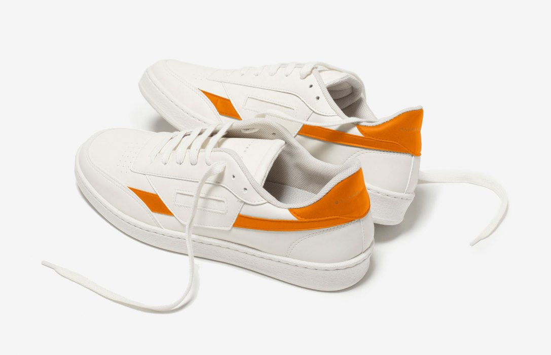 Oliver Cabell Veganske 481 Low Top Sneakers Dame Hvite Oransje | NO350-89