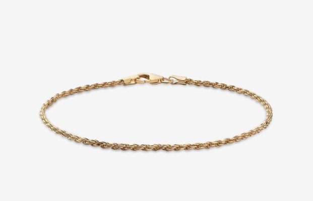 Oliver Cabell 2mm Rope Chain Armbånd Herre Gull | NO482-24