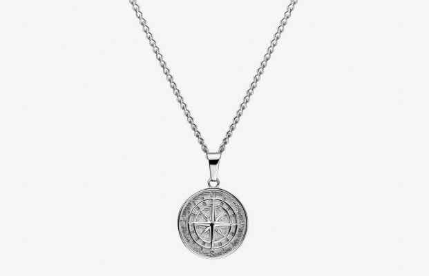 Oliver Cabell Compass Pendant Halskjeder Herre Sølv | NO880-21