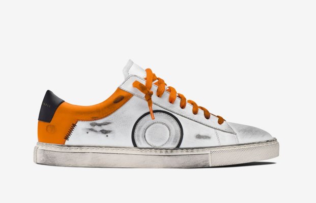 Oliver Cabell Low 1 Low Top Sneakers Dame Hvite Oransje | NO168-29