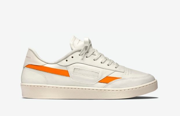 Oliver Cabell Veganske 481 Low Top Sneakers Dame Hvite Oransje | NO350-89